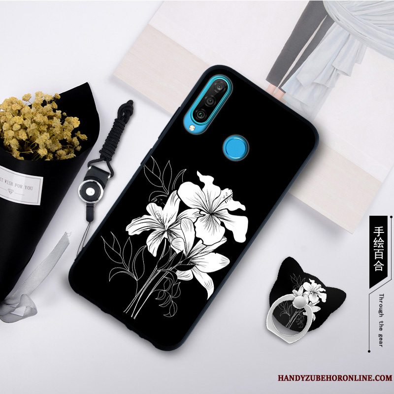 Etui Huawei P30 Lite Blød Telefongrå, Cover Huawei P30 Lite Kreativ Trend Anti-fald