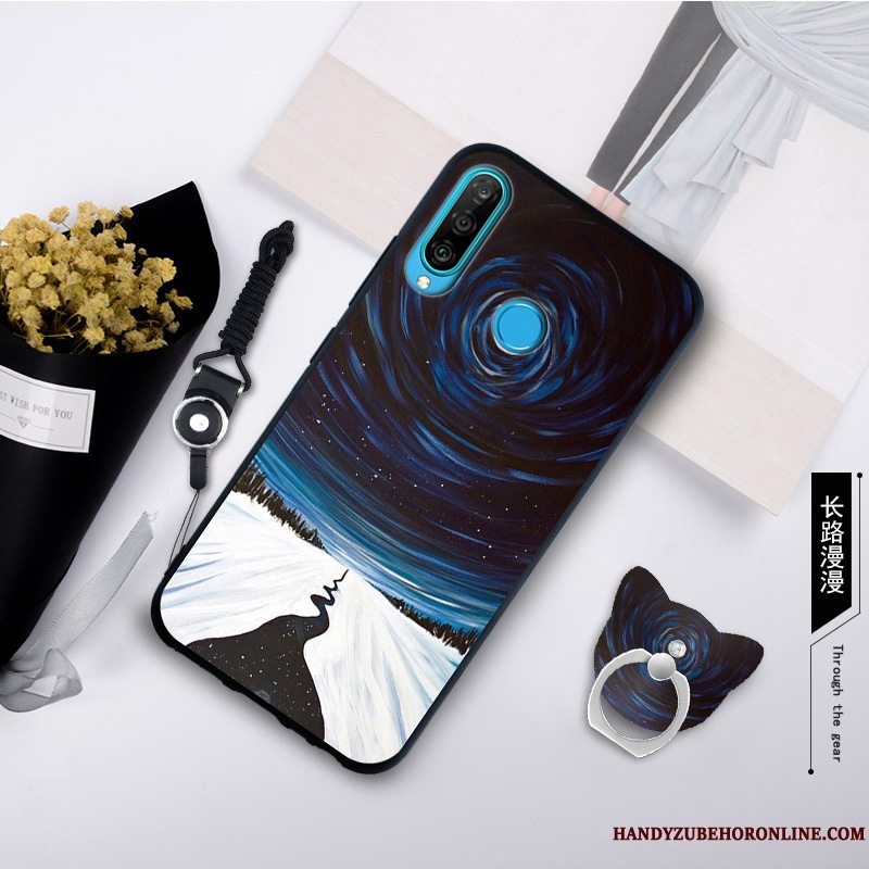 Etui Huawei P30 Lite Blød Telefongrå, Cover Huawei P30 Lite Kreativ Trend Anti-fald