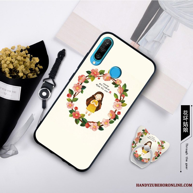 Etui Huawei P30 Lite Blød Telefongrå, Cover Huawei P30 Lite Kreativ Trend Anti-fald