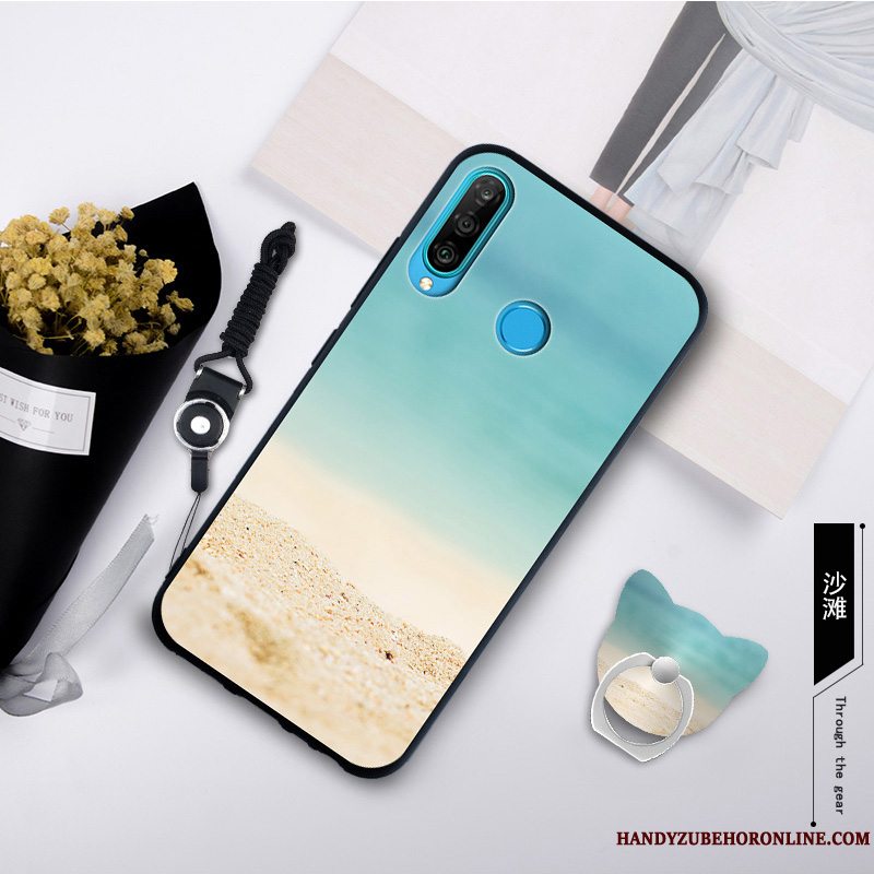 Etui Huawei P30 Lite Blød Telefongrå, Cover Huawei P30 Lite Kreativ Trend Anti-fald