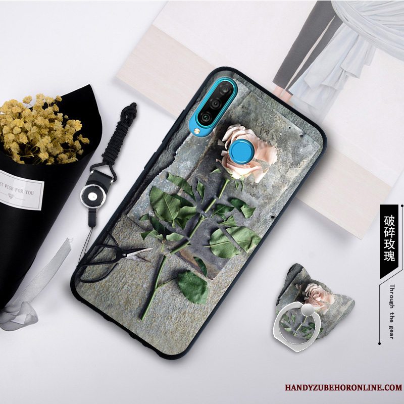 Etui Huawei P30 Lite Blød Telefongrå, Cover Huawei P30 Lite Kreativ Trend Anti-fald