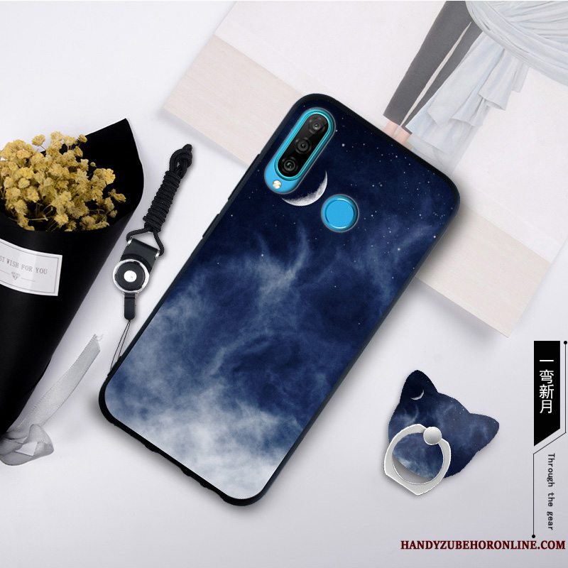 Etui Huawei P30 Lite Blød Telefongrå, Cover Huawei P30 Lite Kreativ Trend Anti-fald