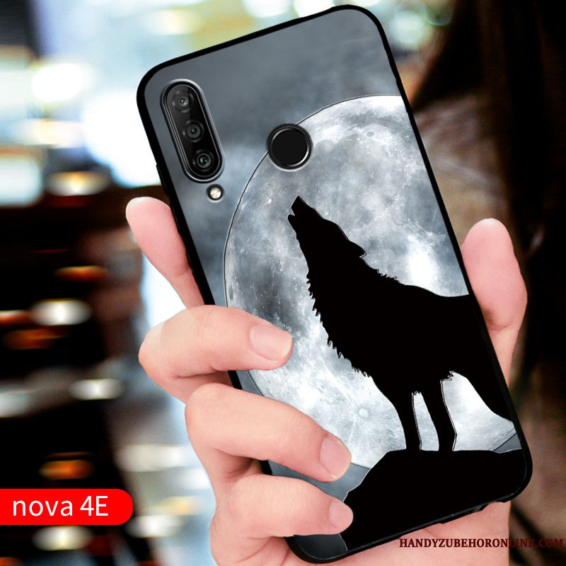 Etui Huawei P30 Lite Silikone Rød Tilpas, Cover Huawei P30 Lite Beskyttelse Telefonanti-fald