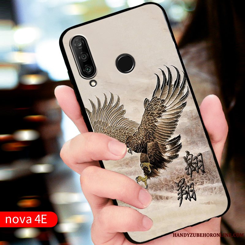 Etui Huawei P30 Lite Silikone Rød Tilpas, Cover Huawei P30 Lite Beskyttelse Telefonanti-fald