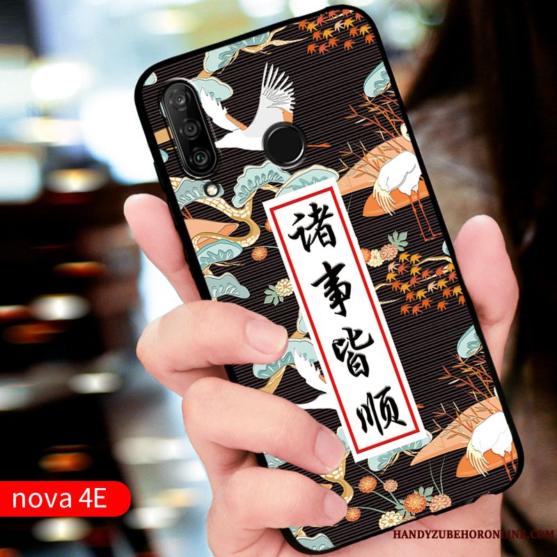 Etui Huawei P30 Lite Silikone Rød Tilpas, Cover Huawei P30 Lite Beskyttelse Telefonanti-fald