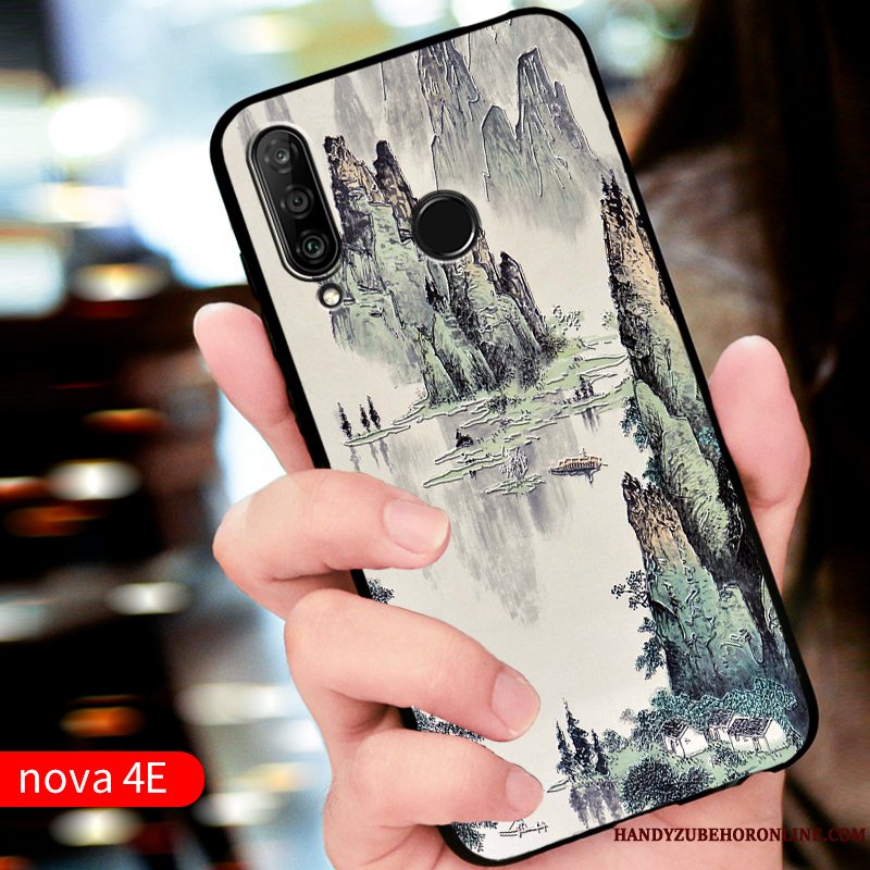 Etui Huawei P30 Lite Silikone Rød Tilpas, Cover Huawei P30 Lite Beskyttelse Telefonanti-fald