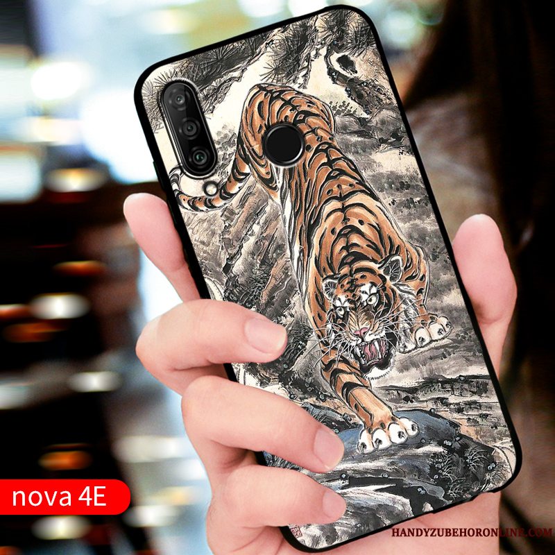 Etui Huawei P30 Lite Silikone Rød Tilpas, Cover Huawei P30 Lite Beskyttelse Telefonanti-fald