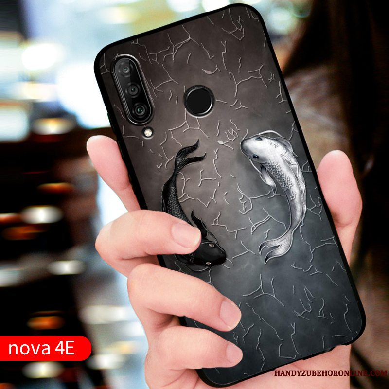 Etui Huawei P30 Lite Silikone Rød Tilpas, Cover Huawei P30 Lite Beskyttelse Telefonanti-fald