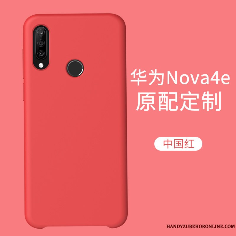 Etui Huawei P30 Lite Silikone Trendy Telefon, Cover Huawei P30 Lite Blød Net Red Grøn