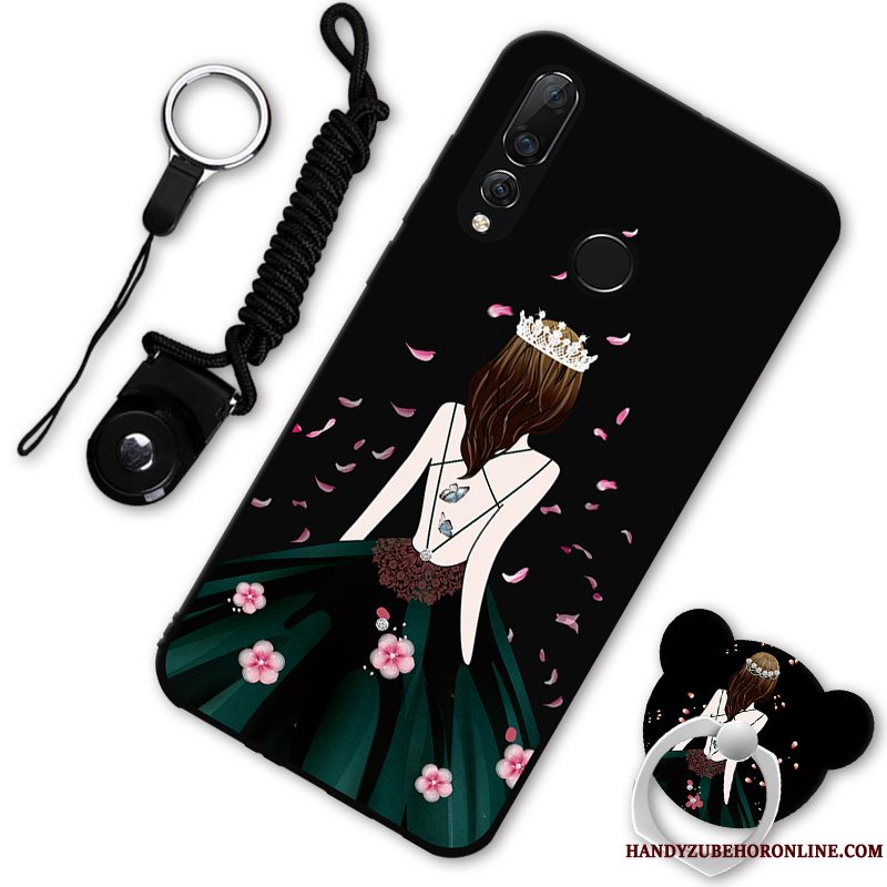 Etui Huawei P30 Lite Support Rød Telefon, Cover Huawei P30 Lite Blød Trend