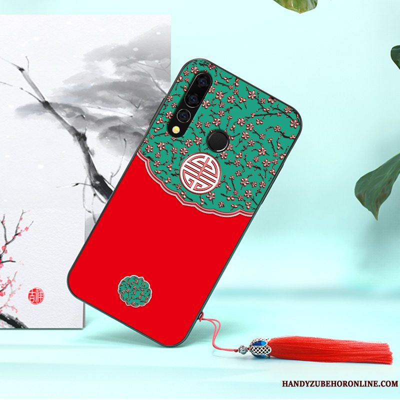 Etui Huawei P30 Lite Tasker Af Personlighed Vind, Cover Huawei P30 Lite Silikone Palads Rød