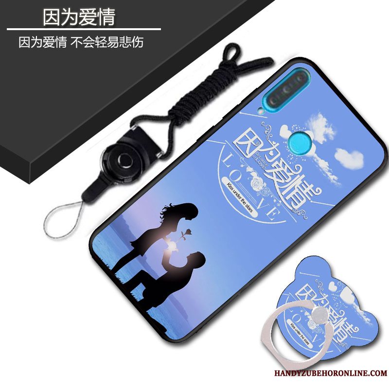 Etui Huawei P30 Lite Tasker Telefonaf Personlighed, Cover Huawei P30 Lite Blød Lyserød Nubuck