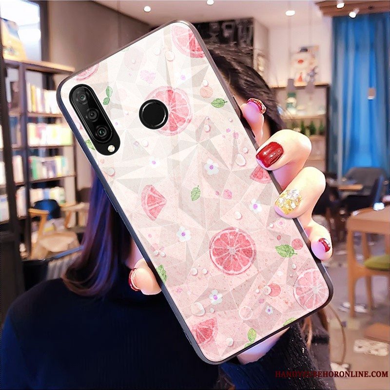 Etui Huawei P30 Lite Tasker Telefonfrisk, Cover Huawei P30 Lite Blød Mønster Anti-fald