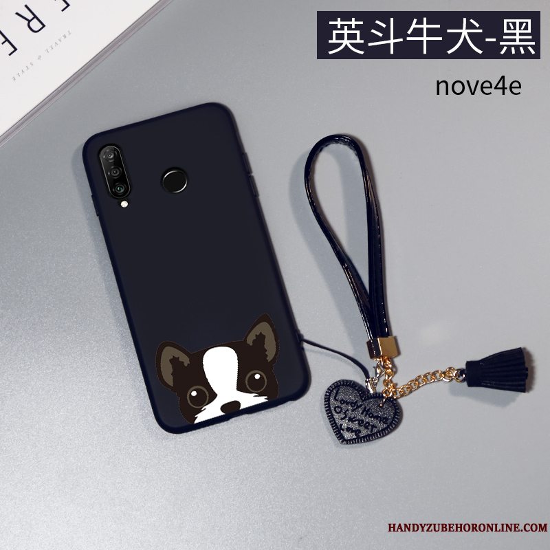 Etui Huawei P30 Lite Tasker Telefonsmuk, Cover Huawei P30 Lite Beskyttelse Nubuck Ny