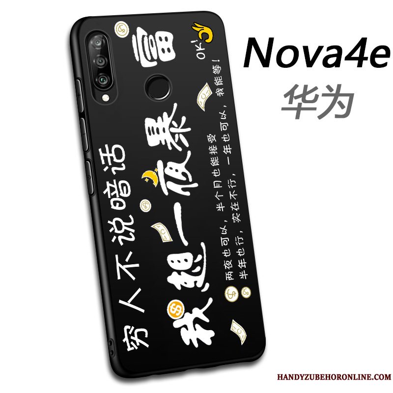 Etui Huawei P30 Lite Tasker Telefonsmuk, Cover Huawei P30 Lite Beskyttelse Sort