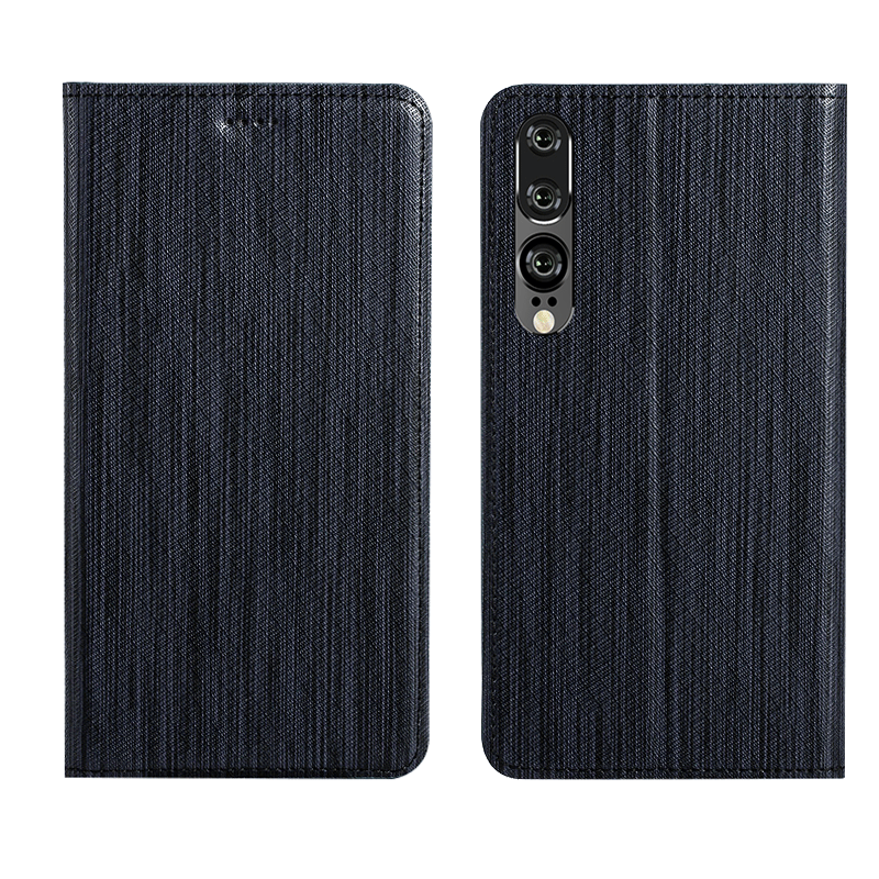 Etui Huawei P30 Læder Anti-fald Telefon, Cover Huawei P30 Silikone Ny Ternede