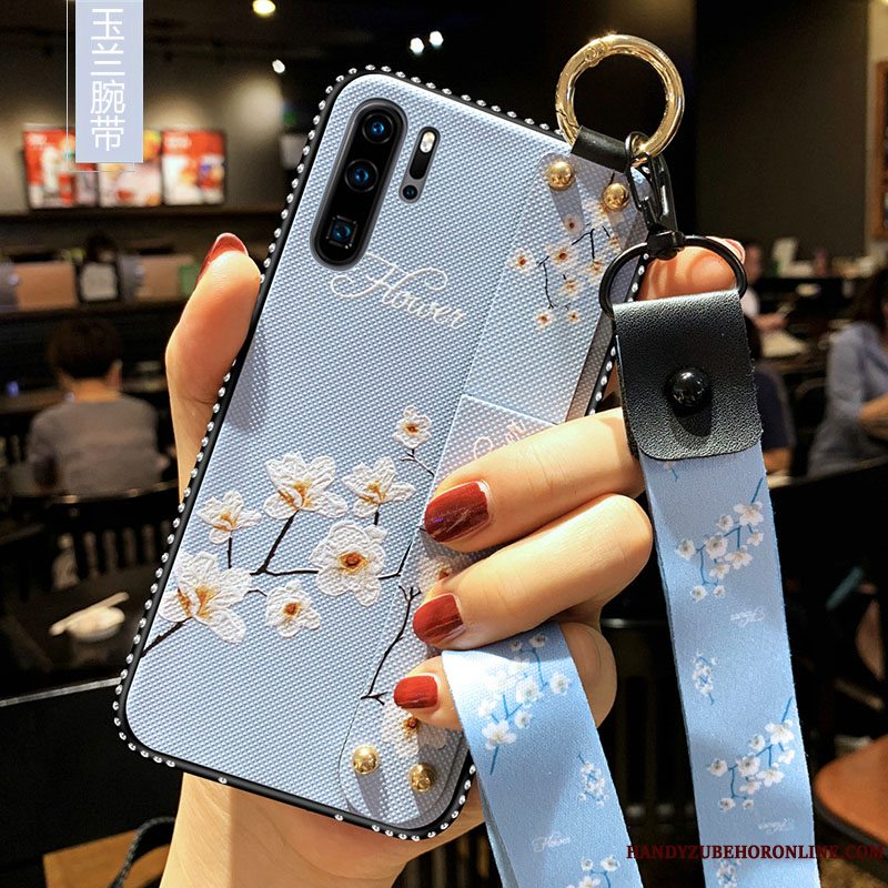 Etui Huawei P30 Pro Beskyttelse Hængende Ornamenter Telefon, Cover Huawei P30 Pro Blød Trend Rød