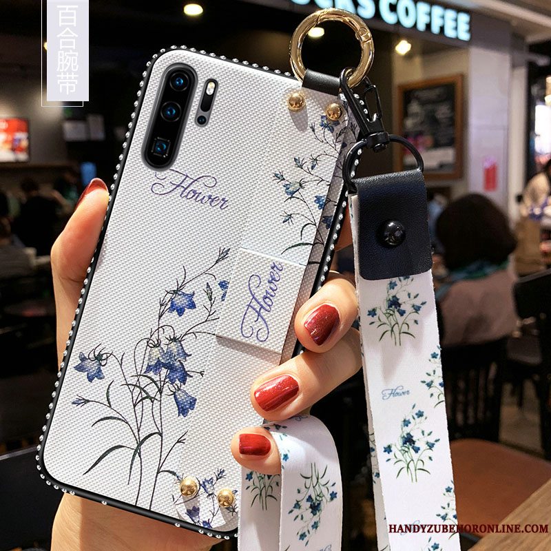 Etui Huawei P30 Pro Beskyttelse Hængende Ornamenter Telefon, Cover Huawei P30 Pro Blød Trend Rød