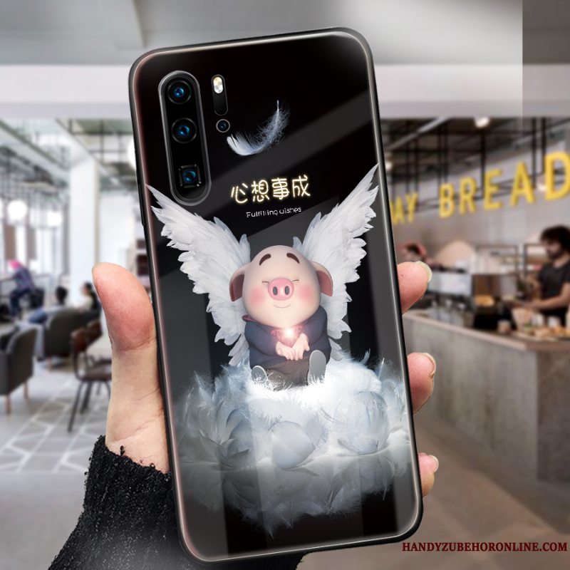 Etui Huawei P30 Pro Cartoon High End Telefon, Cover Huawei P30 Pro Beskyttelse Lille Sektion Rød