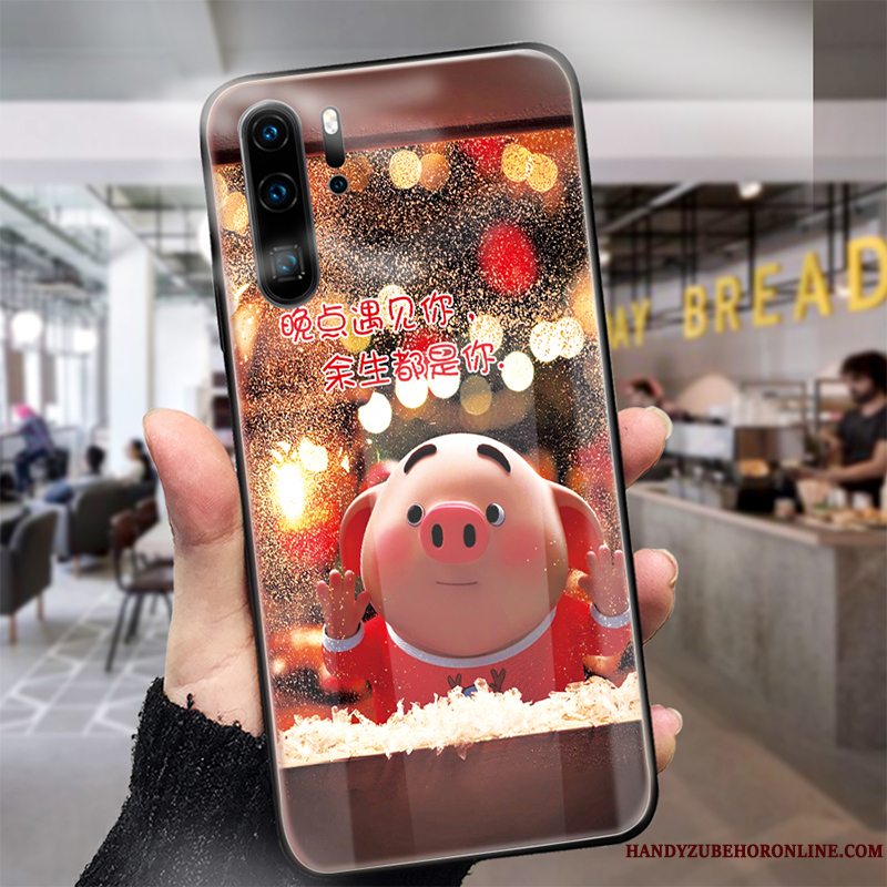 Etui Huawei P30 Pro Cartoon High End Telefon, Cover Huawei P30 Pro Beskyttelse Lille Sektion Rød