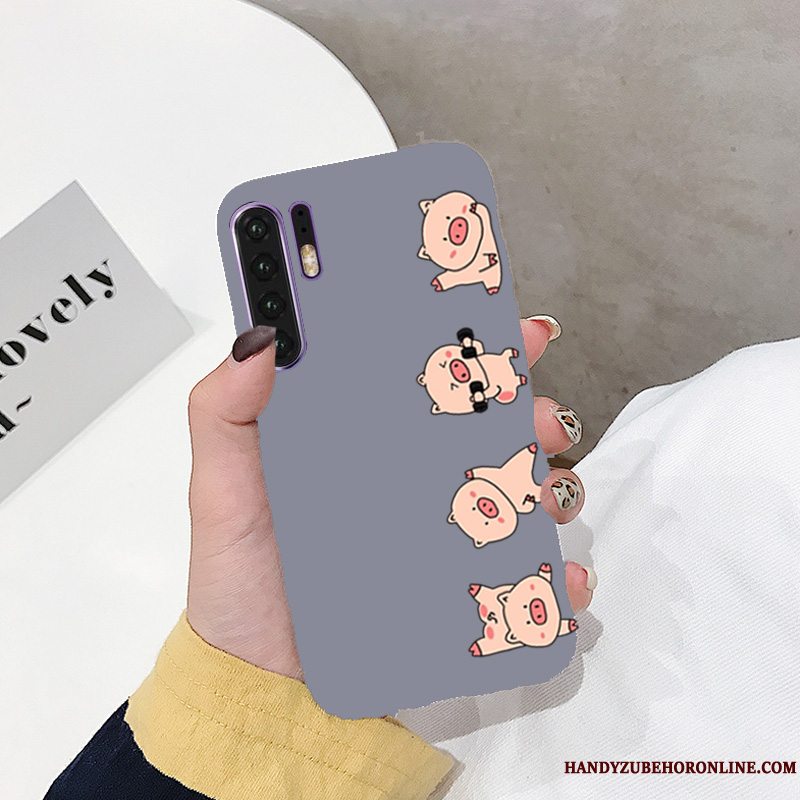 Etui Huawei P30 Pro Cartoon Trendy Rød, Cover Huawei P30 Pro Silikone Smuk Telefon