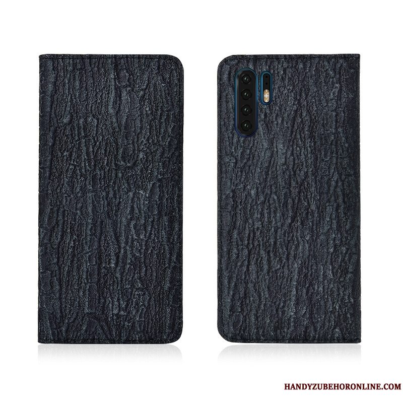 Etui Huawei P30 Pro Folio Ny Blå, Cover Huawei P30 Pro Læder Tree Telefon