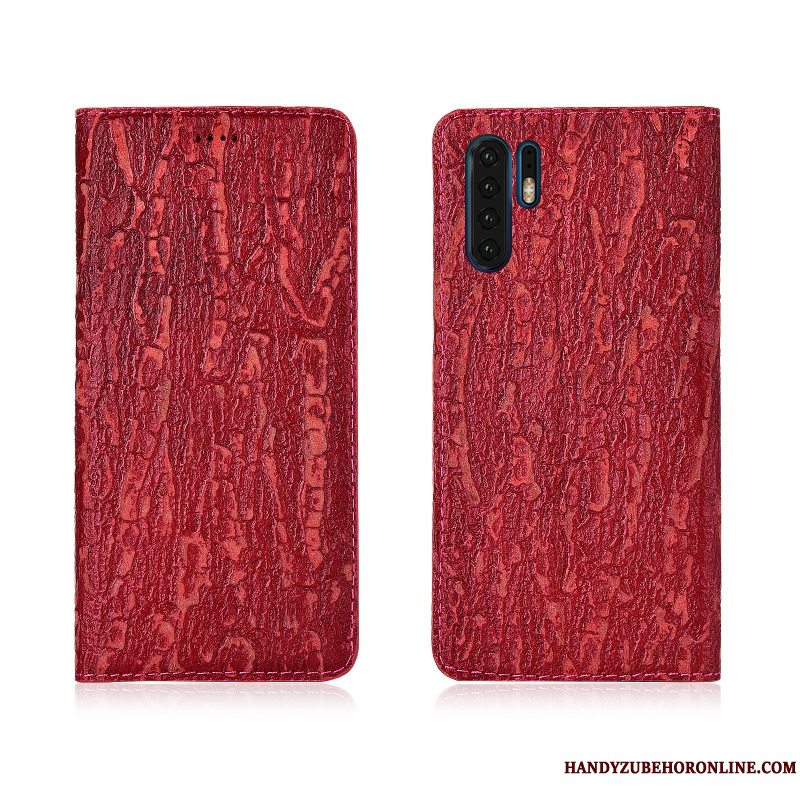 Etui Huawei P30 Pro Folio Ny Blå, Cover Huawei P30 Pro Læder Tree Telefon