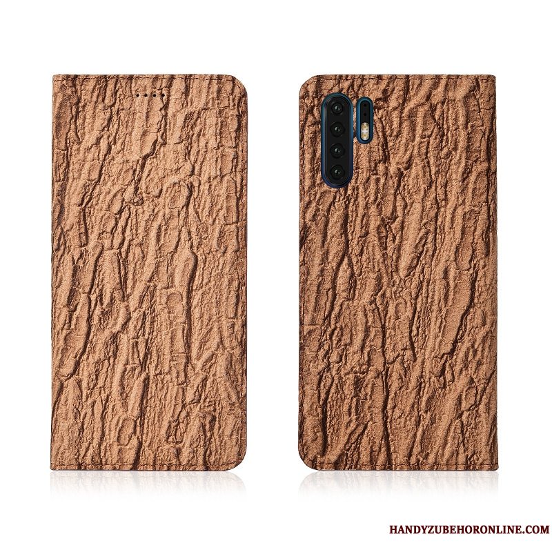 Etui Huawei P30 Pro Folio Ny Blå, Cover Huawei P30 Pro Læder Tree Telefon