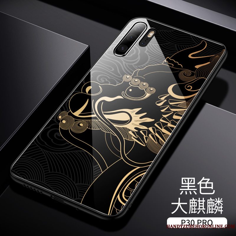 Etui Huawei P30 Pro Kreativ High End Af Personlighed, Cover Huawei P30 Pro Tasker Telefonkinesisk Stil