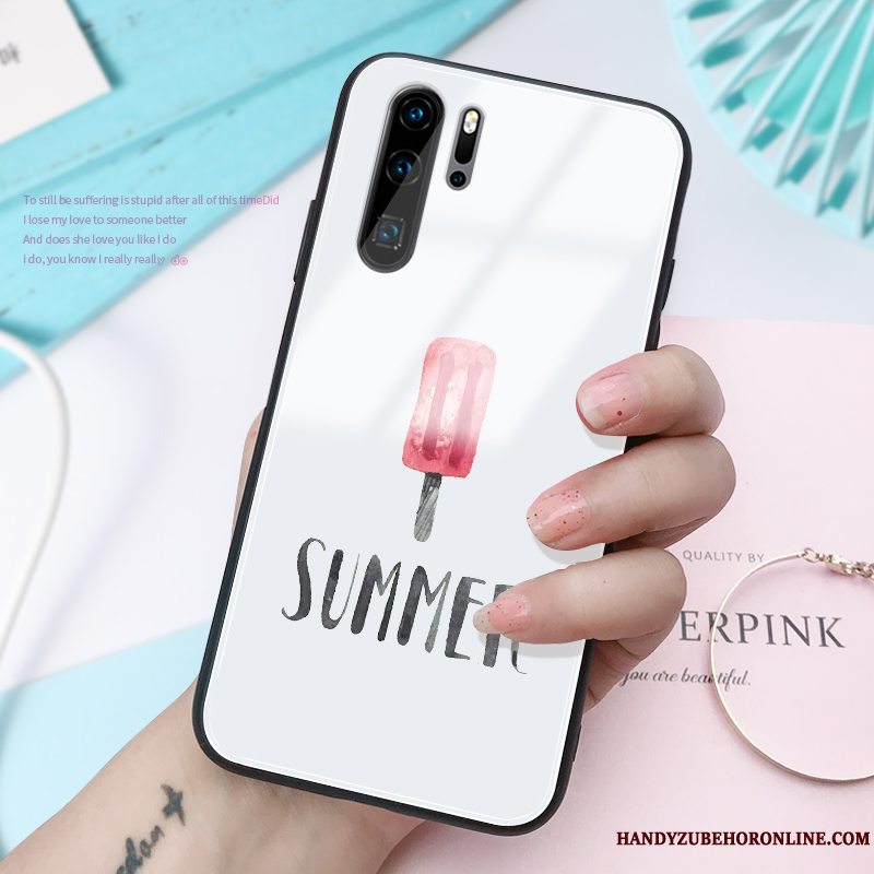 Etui Huawei P30 Pro Kreativ Smuk Trendy, Cover Huawei P30 Pro Glas Tynd