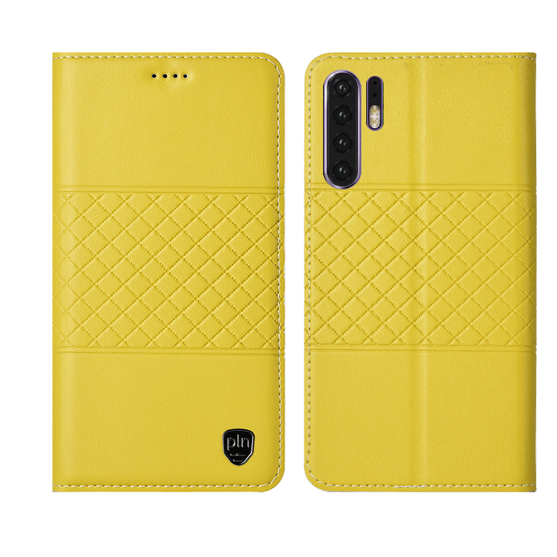 Etui Huawei P30 Pro Læder Anti-fald Telefon, Cover Huawei P30 Pro Folio Gul Ny