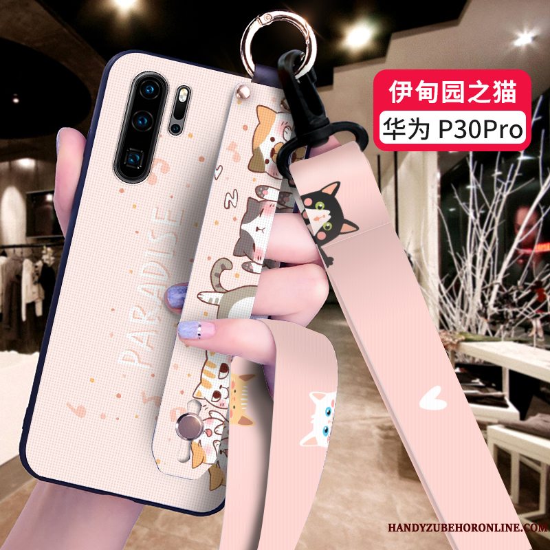 Etui Huawei P30 Pro Silikone Af Personlighed Anti-fald, Cover Huawei P30 Pro Blød Blå Telefon