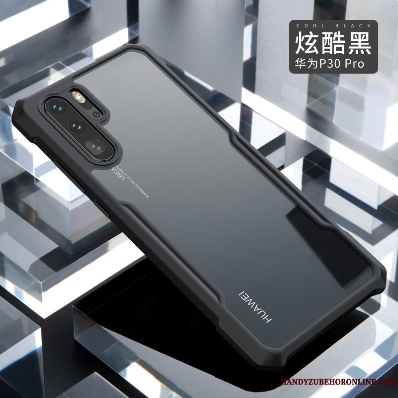 Etui Huawei P30 Pro Silikone Blå Tynd, Cover Huawei P30 Pro Tasker Trendy Gasbag