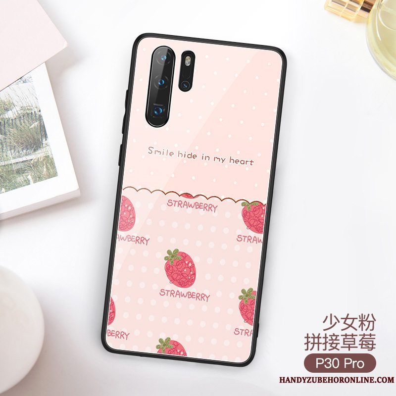 Etui Huawei P30 Pro Smuk Anti-fald, Cover Huawei P30 Pro Lyserød Pulver