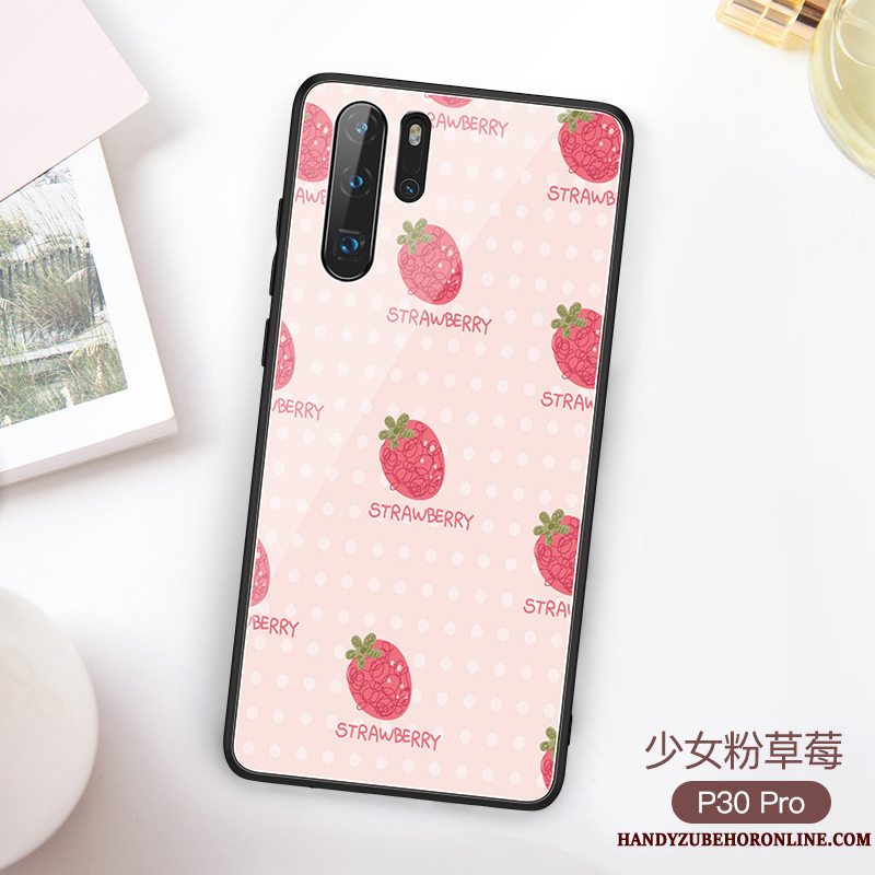 Etui Huawei P30 Pro Smuk Anti-fald, Cover Huawei P30 Pro Lyserød Pulver