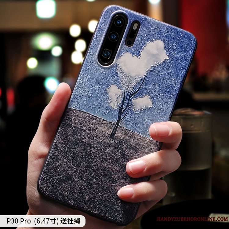 Etui Huawei P30 Pro Tasker Af Personlighed Trendy, Cover Huawei P30 Pro Kreativ Tynd Anti-fald