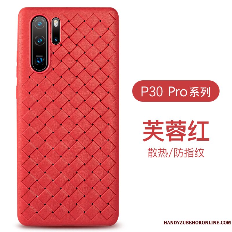 Etui Huawei P30 Pro Tasker Business Strikkede, Cover Huawei P30 Pro Blød Mønster Åndbar