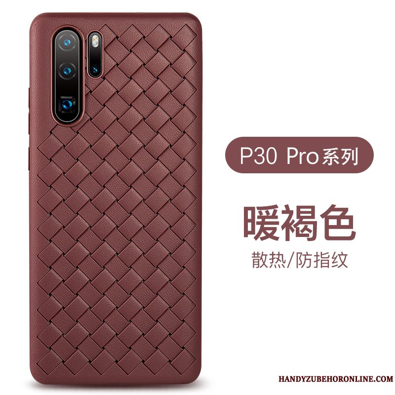 Etui Huawei P30 Pro Tasker Business Strikkede, Cover Huawei P30 Pro Blød Mønster Åndbar