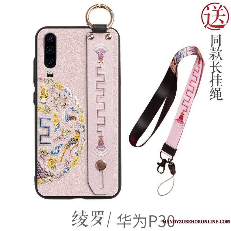 Etui Huawei P30 Silikone Anti-fald Grøn, Cover Huawei P30 Tasker Telefonny