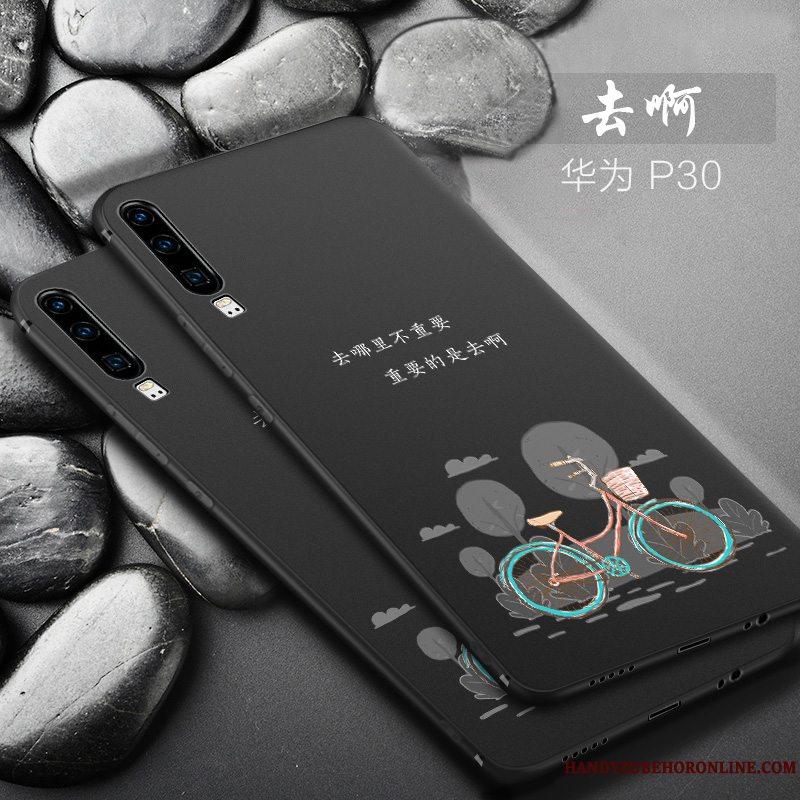Etui Huawei P30 Silikone Anti-fald Lille Sektion, Cover Huawei P30 Kreativ Net Red Telefon
