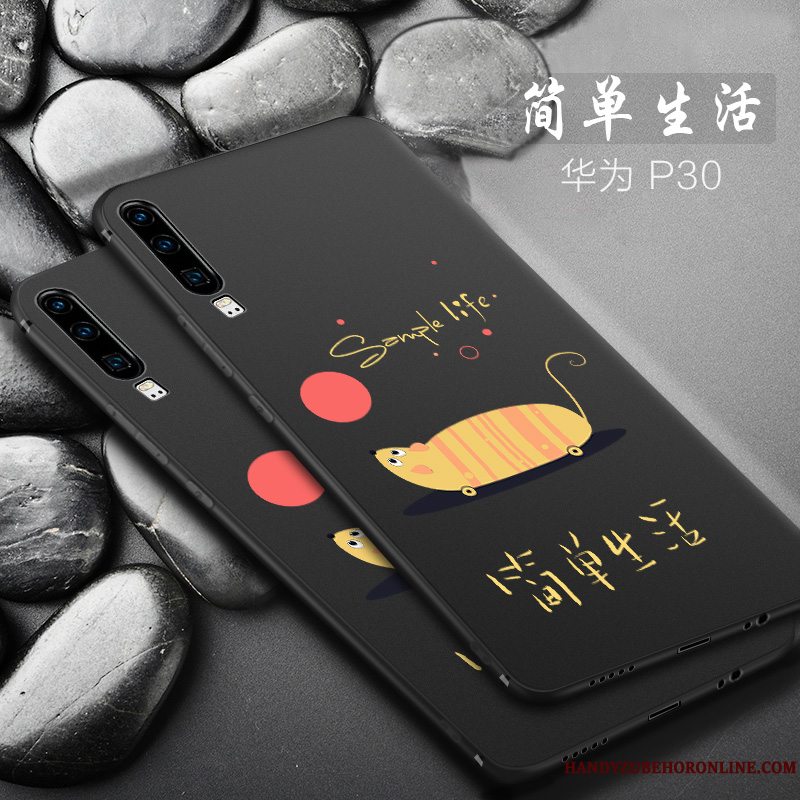Etui Huawei P30 Silikone Anti-fald Lille Sektion, Cover Huawei P30 Kreativ Net Red Telefon