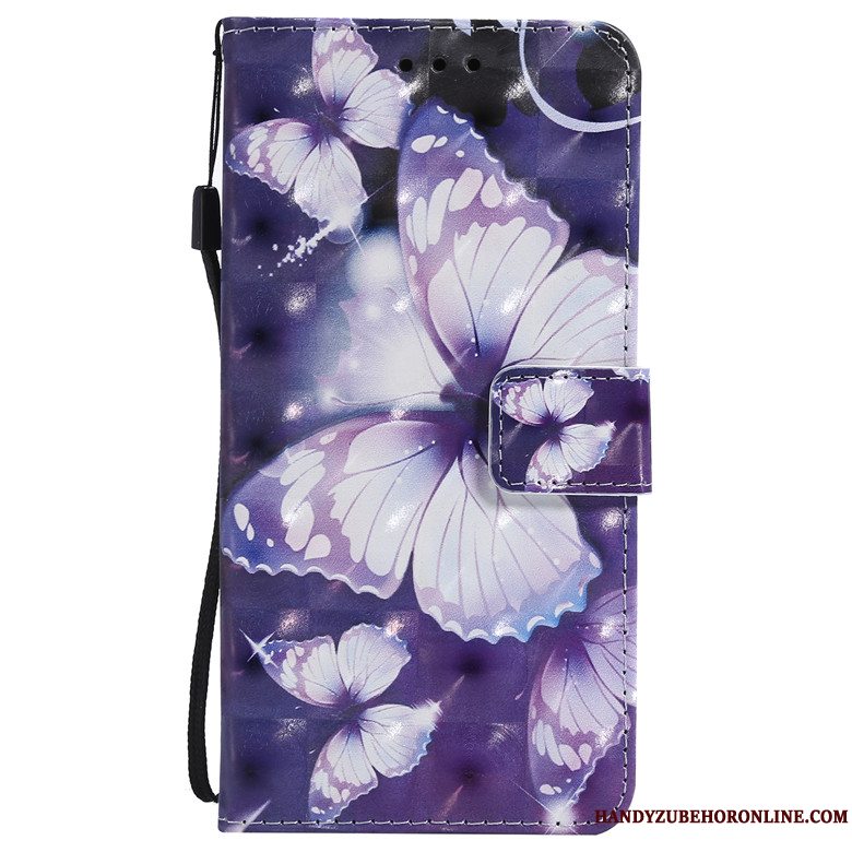 Etui Huawei P30 Silikone Hvid Anti-fald, Cover Huawei P30 Læder Telefon