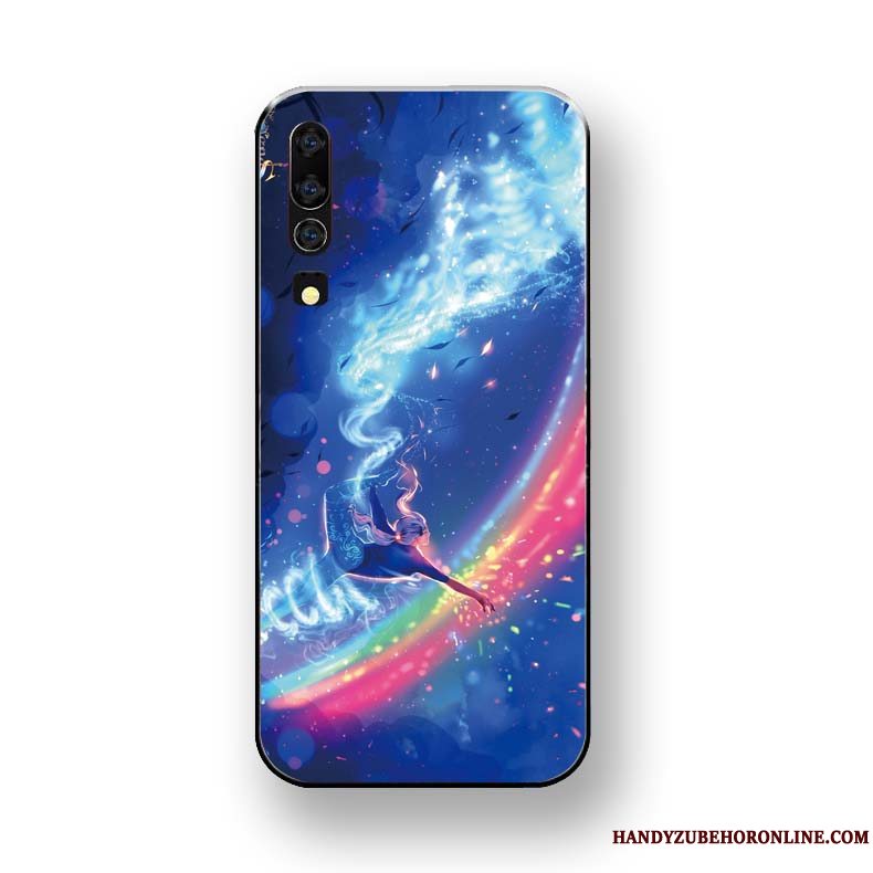 Etui Huawei P30 Silikone Telefonsort, Cover Huawei P30 Tasker