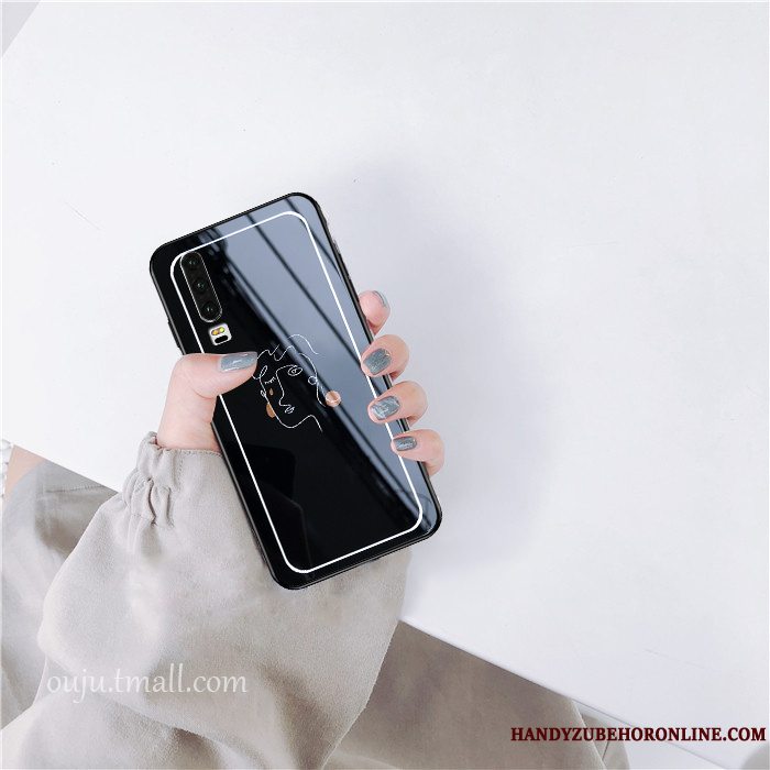 Etui Huawei P30 Tasker Anti-fald Net Red, Cover Huawei P30 Rød Trendy