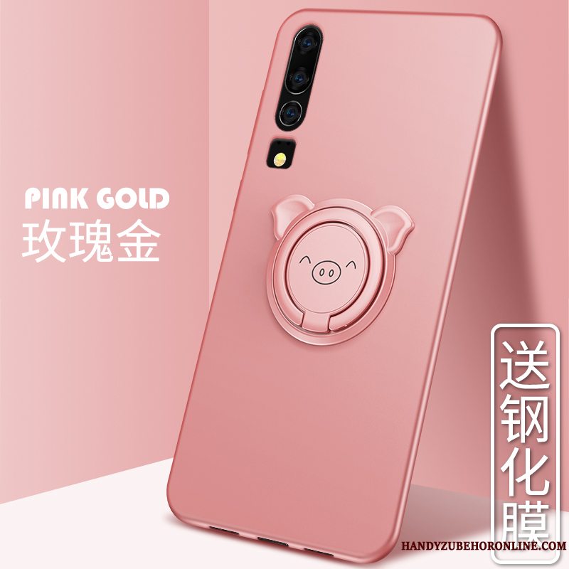 Etui Huawei P30 Tasker Anti-fald Trend, Cover Huawei P30 Silikone Nubuck Magnetisk