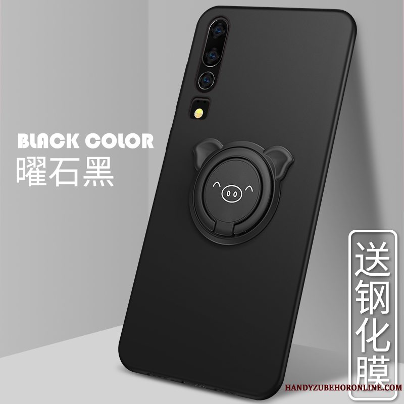 Etui Huawei P30 Tasker Anti-fald Trend, Cover Huawei P30 Silikone Nubuck Magnetisk