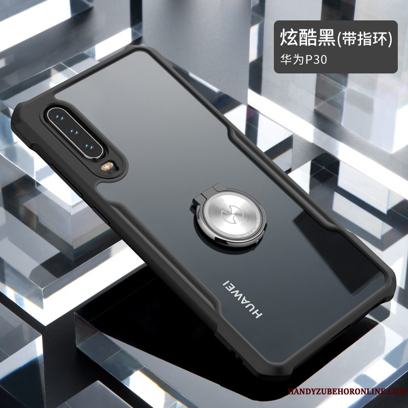 Etui Huawei P30 Tasker Anti-fald Tynd, Cover Huawei P30 Blød Ny Gennemsigtig