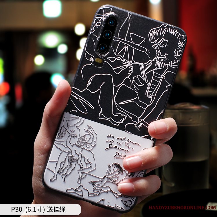 Etui Huawei P30 Tasker Hængende Ornamenter Telefon, Cover Huawei P30 Kreativ Af Personlighed Ny