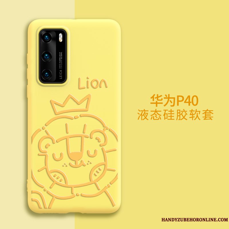 Etui Huawei P40 Beskyttelse Af Personlighed Linje, Cover Huawei P40 Cartoon Telefonlilla