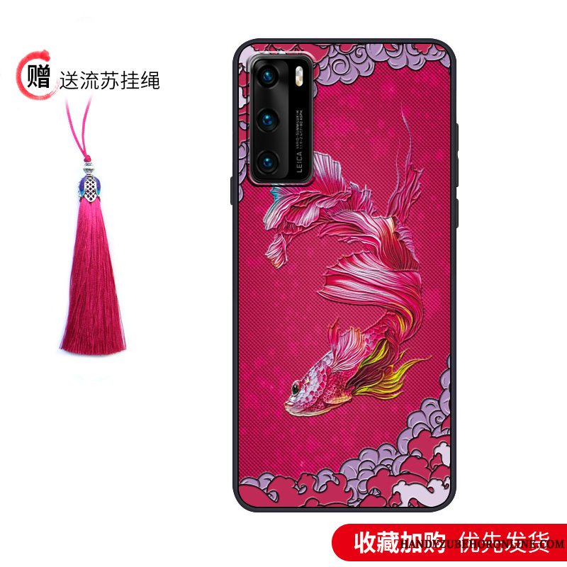 Etui Huawei P40 Beskyttelse Anti-fald Palads, Cover Huawei P40 Blød Vind Tynd